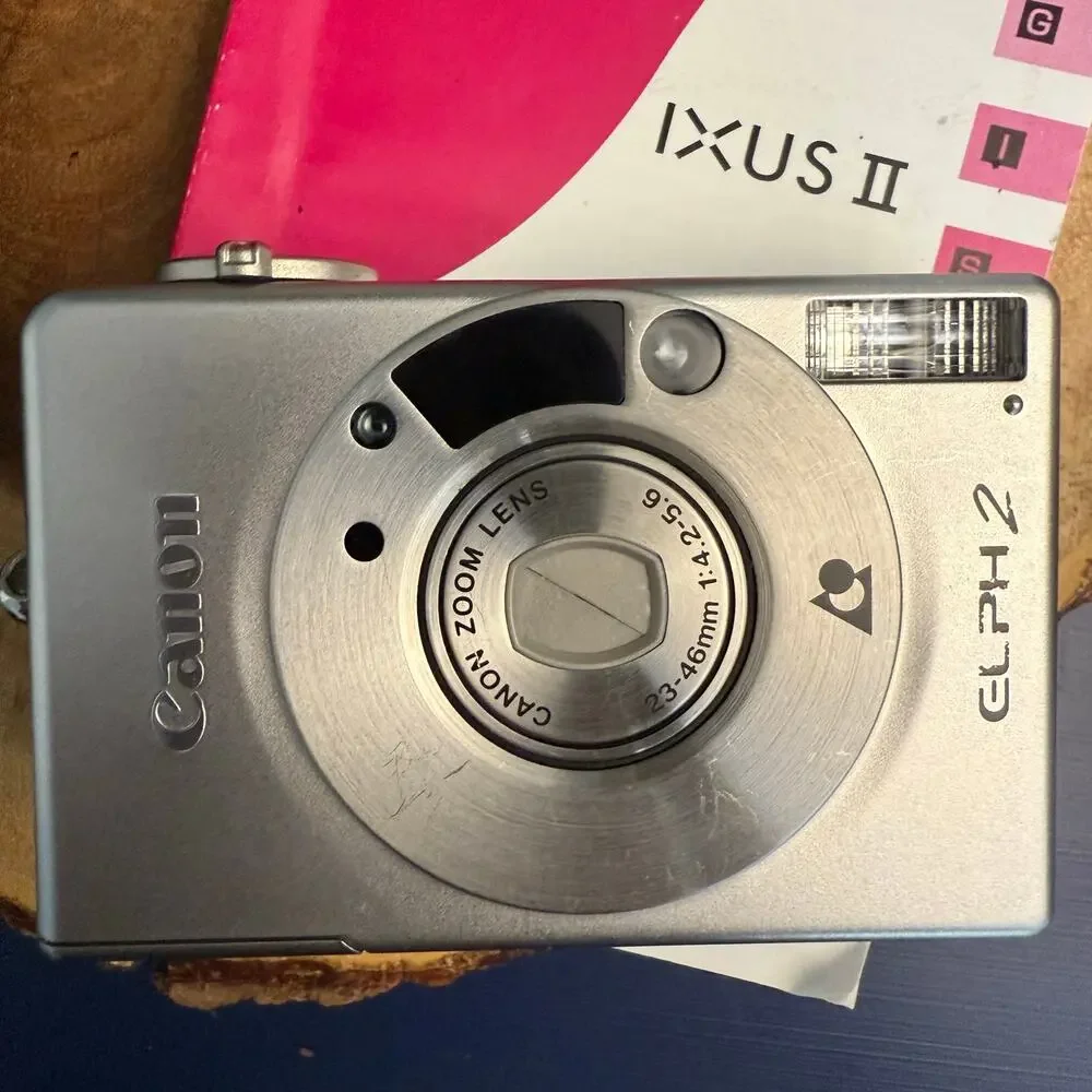 Canon ELPH 2 / IXUS II – APS Film Camera – Tested, w/ Case, Manual & Strap
